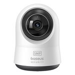 Baseus Security P1 Pro 5MP Telecamera di sicurezza WiFi intelligente per interni senza adattatore (bianca)