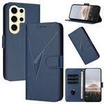 Per Samsung Galaxy S24 Ultra 5G Custodia in pelle con fibbia a motivo triangolare (blu reale)