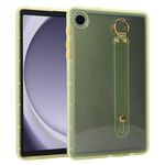 Per Samsung Galaxy Tab A9+ Wristband Holder PC Hybrid TPU Soft Tablet Case (giallo)