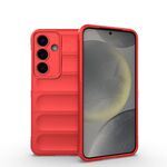 Per Samsung Galaxy S25 5G Magic Shield TPU + custodia in flanella per telefono (rosso)