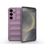 Per Samsung Galaxy S25 5G Magic Shield TPU + custodia in flanella (viola)