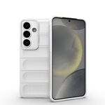 Per Samsung Galaxy S25 5G Magic Shield TPU + custodia in flanella per telefono (bianco)