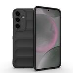 Per Samsung Galaxy S25+ 5G Magic Shield TPU + Custodia in flanella per telefono (nero)