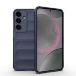 Per Samsung Galaxy S25+ 5G Magic Shield TPU + Custodia in flanella per telefono (blu scuro)