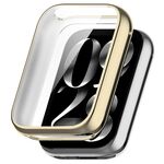Per Xiaomi Smart Band 9 Pro Custodia protettiva in TPU a copertura totale elettrolitica (oro chiaro)
