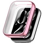 Per Xiaomi Smart Band 9 Pro Custodia protettiva in TPU a copertura totale elettrolitica (rosa)