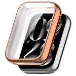 Per Xiaomi Smart Band 9 Pro Custodia protettiva in TPU a copertura totale elettrolitica (oro rosa)
