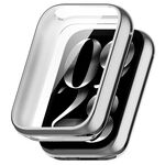 Per Xiaomi Smart Band 9 Pro Custodia protettiva in TPU a copertura totale elettrolitica (argento)