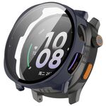 Per Keep Watch Pilot 1 Custodia protettiva per orologio in PC integrato con pellicola temperata (blu inchiostro)