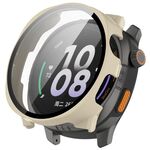 Per Keep Watch Pilot 1 Custodia protettiva per orologio in PC integrato con pellicola temperata (bianco avorio)