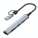 V253B 5 in 1 USB + USB-C/Type-C a USB Adattatore HUB per docking station multifunzionale