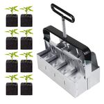Il bloccante portatile per piantine produce otto blocchi di terreno da 2 x 2 pollici per la preparazione del giardino