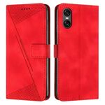 Per Sony Xperia 5 VI Dream Triangle Custodia in pelle con cordino (rosso)