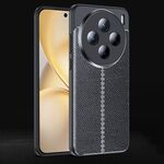 Per vivo X200 Pro mini Custodia per telefono in TPU antiurto con texture Litchi (nero)