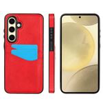 Per Samsung Galaxy S24 FE 5G Custodia per telefono con slot per schede in pelle Litchi (rosso)