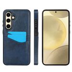 Per Samsung Galaxy S24 FE 5G Custodia per telefono in pelle Litchi con slot per schede (blu)