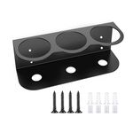 YH005-1 Supporto per bombolette spray a tre fori in metallo montato a parete per riporre bombolette spray in garage