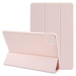 Custodia per tablet in silicone e pelle a tre ante per Honor Pad GT Pro (rosa)
