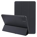 Custodia per tablet in silicone e pelle a tre ante per Honor Pad GT Pro (nera)