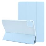 Custodia per tablet in pelle e silicone a tre ante per Honor Pad GT Pro (blu ghiaccio)