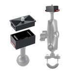 Adattatore base a sgancio rapido in metallo per GoPro, Insta360, DJI e altre action camera (nero)