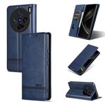 Per vivo X200 Pro mini AZNS Custodia per telefono in pelle di vitello con texture magnetica (blu scuro)