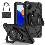 Per Xiaomi Redmi Pad SE 8.7 Custodia per tablet PC ibrida in silicone con robot a contrasto (nero)