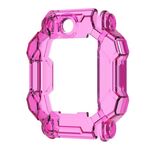 Per Xiaotiancai Z7S Half Coverage Hollow TPU Watch Custodia protettiva (trasparente rosa rossa)