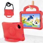 For Redmi Pad SE 8.7 2024 Handle Football Shaped EVA Shockproof Tablet Case(Red)