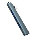 Stazione di docking wireless Side Plug 4 in 1 Hub per computer multifunzione, porta: tipo C 3.0 grigio