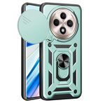 Per OPPO Reno12 F 5G Global Sliding Camera Cover Design TPU Hybrid PC Phone Case (verde menta)