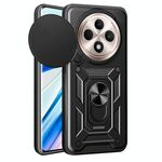 Per OPPO Reno12 F 5G Global Sliding Camera Cover Design TPU Hybrid PC Phone Case (Nero)