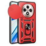 Per OPPO Reno12 F 5G Global Sliding Camera Cover Design TPU Hybrid PC Phone Case (Rosso)