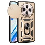 Per OPPO Reno12 F 5G Global Sliding Camera Cover Design TPU Hybrid PC Phone Case (Oro)