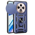 Per OPPO Reno12 F 5G Global Sliding Camera Cover Design TPU Hybrid PC Phone Case (Blu)