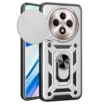 Per OPPO Reno12 F 5G Global Sliding Camera Cover Design TPU Hybrid PC Phone Case (Argento)