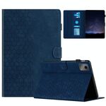 Per Lenovo Tab M11 / Xiaoxin Pad 2024 Custodia per tablet intelligente in pelle goffrata a nido d'ape (blu)