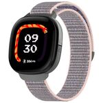 Per Fitbit Ace LTE cinturino in nylon Loop Watch (rosa sabbia)
