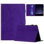 Per Amazon Kindle Paperwhite 4/3/2/1 Custodia per tablet intelligente in pelle goffrata a nido d'ape (viola)