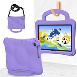 For Honor Pad X8 / X8 Lite 10.1 Handle Football Shaped EVA Shockproof Tablet Case(Light Purple)