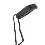Dual-Frequency Outdoor Survival Whistle With Built-In Lanyard(Black)