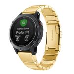 Per Garmin Descent Mk3i 43mm cinturino in acciaio inossidabile tartarugato da 20mm (oro)