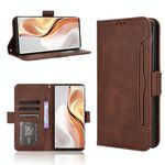 Per Ulefone Note 17 Pro Custodia in pelle con texture in vitello e slot per schede (marrone)