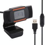 Telecamera per computer HD 1080P 30fps Microfono integrato Webcam USB (Nero)