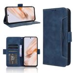 Per Redmi 13 4G / Note 13R 5G Custodia in pelle con texture in vitello e slot per schede (blu)