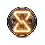 Fari per auto Angel Eyes a forma di 8 e 7 pollici per Wrangler (R15)