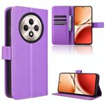 Per OPPO Reno12 F 5G Custodia in pelle con texture a diamante (viola)