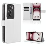 Per OPPO Reno12 Pro 5G Custodia per telefono in pelle con texture a diamante globale (bianca)