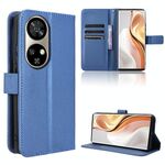 Per Ulefone Note 17 Pro Custodia in pelle con texture a diamante (blu)