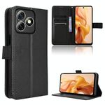 Per Ulefone Note 18 Ultra Custodia in pelle con texture a diamante (nero)